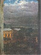 Adolph von Menzel The Anhalter Railway Station by Moonlight oil on canvas